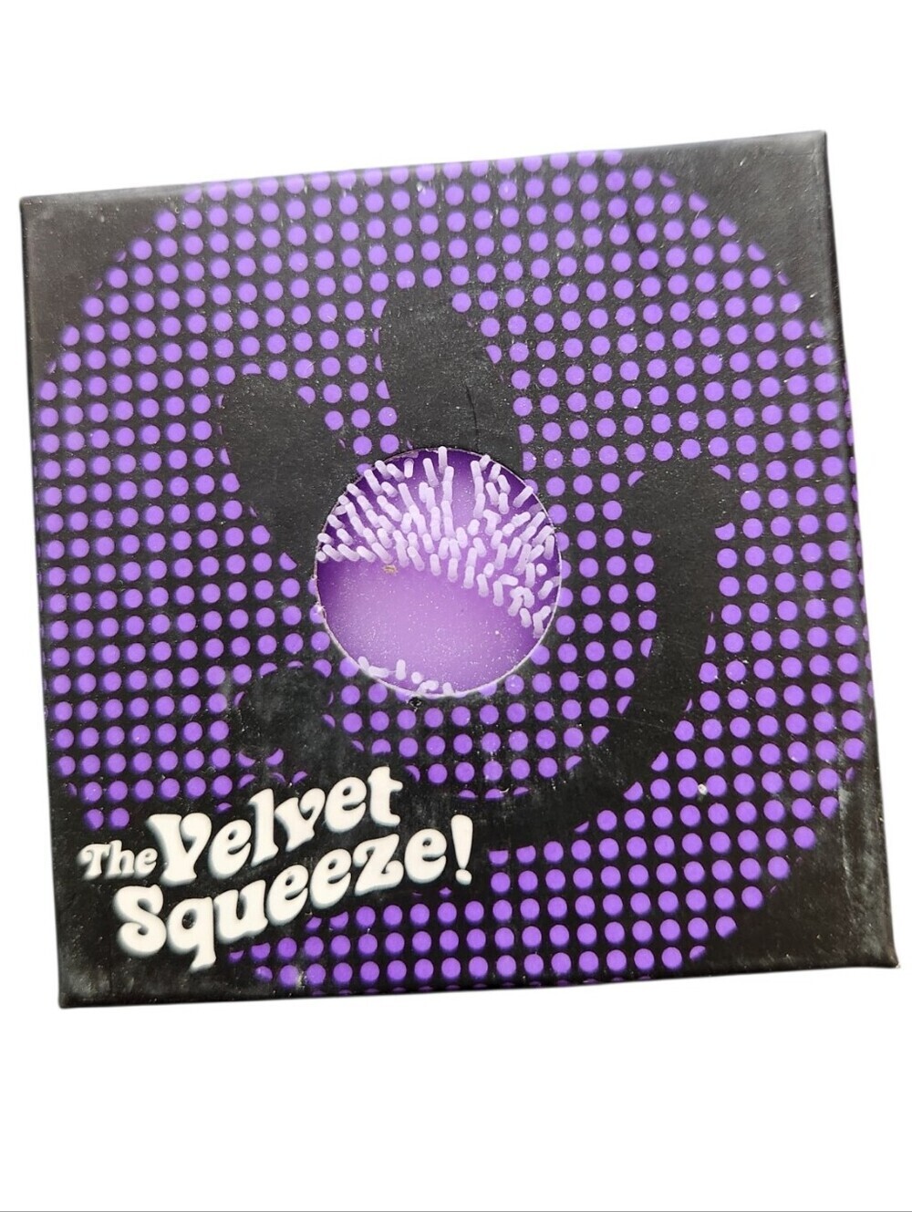 New NeeDoh Fuzz Ball The Velvet Squeeze Purple Squishy Stress Ball Flower Power - Picture 2 of 4